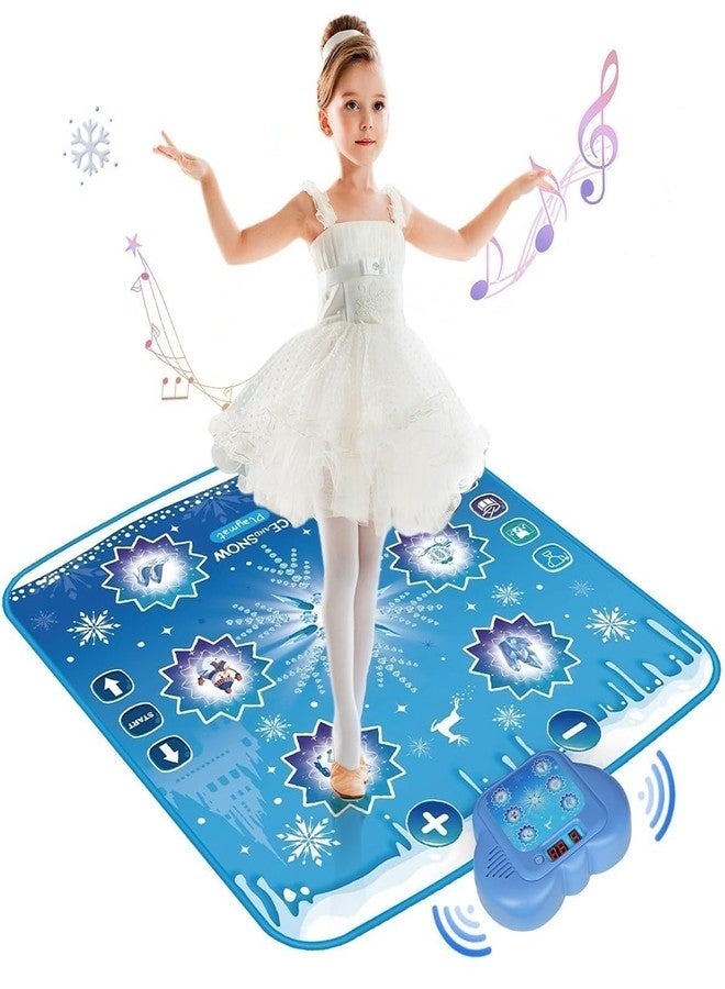 Humzo Frozen Toys Dance Mat for Girls - Bluetooth Light-Up Musical Floor Mat with 4 New Game Modes, Adjustable Volume, 2025 New Gift for Girls Ages 3-12 Birthday & Christmas - Image 1